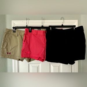 3 pair of size 12 Under Armor shorts- excellent condition!